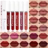 CmaaDu Velvet Matte Lipgloss 18 colores Nude Liquid Lipstick Larga duración Impermeable Red Lip Gloss Maquillaje Cosméticos 6pcs