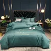 Bedding Set Letters Colorful Embroidery White Gray Duvet Cover Queen King 220x240 Bedclothes Bed Sheet 150 200X230 Home