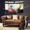 Onda Maiale giapponese Arte del tatuaggio Poster Bandiere Banner Decorazioni per la casa Bandiera appesa 4 Gromments negli angoli 3 * 5FT 96 * 144 CM Pittura Wall Art Print Poster