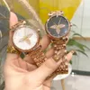 Marque Regarde des femmes girl Flower Style Metal Steel Band Quartz Wrist Watch L427975847