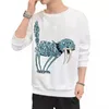 Sweat à capuche pour femme Sweat à capuche pour femme Pull à capuche Motif animal Lettre Imprimer Sweat-shirt Terry Automne Printemps Sweat à capuche unisexe Top Pull M-3XL