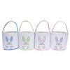 Newest Easter Bunny Bucket Festive Cartoon Rabbit Ear Basket Lunch Tote Bag Animal Face Pattern Kids Festival Gift RRA10266