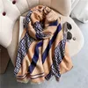 Projektant Szale zimowe Casual Business Women Scarf Cashmere Scarves Kobieta Ciepła Plaid Bawełniana Szal Okładki Full 180 * 65cm