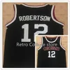 Svart 12 Oscar Robertson Cincinnati Bearcats baskettröja