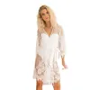 Mini Maternity Dresses Long Sleeves V Neck Mesh Sheer See Through Lace Maxi Gown Pregnancy Photo Shoot Gowns