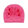 Cappelli per neonati Cappelli Big Bow Hair Bowknot Turban Knot Head Wars Wars per Neonato Neonato Bambini Orecchie Copertura Toddler Bambini Banco Berretto Solido Colore KBH351