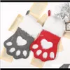 Kerstversiering Feestelijke Benodigdheden Huis Gargeschristmas Party Dog Cat Paw Stocking Hanging Tree Ornament Decor Hosiery Pluche Xmas Sokken