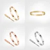 TiTitanium Classic Bangles Bracelets For Lovers Wristband Bangle Rose Gold Couple Bracelet Jewelry Valentine's Day Gift with box 15-22cm