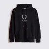 Luxurys Mens sweatshirts fashion hoodies Version formelle réflexion Pull 100% coton officiel de haute qualité Lettres de manchette sweat design réfléchissant S-XXLL # 10