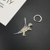 Luksusowa marka Asymetria Pop Dinosaur Kolczyki Kolorowe Cyrkonia Cyrkonia Moda Biżuteria Przyjazd Kobiety Prezent