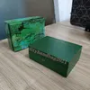 Luxuriöse hochwertige Uhrenboxen Perpetual Green Uhrenbox Holzboxen für 116660 126600 126710 126711 116500 116610 Rolex-Uhrengehäuse