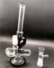 Forma di teschio nero Narghilè Bong Vetro Dab Rig Bong d'acqua Tubi di fumo Altezza 8-10 pollici Giunto femmina 14,4 mm con Banger al quarzo