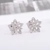 S925 Orero per borchie d'argento Wth Diamond Fiore a forma di gioielli da sposa Bracciale regalo PS4696235R