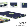 3 in 1 Silicon PC Full Body Case Shockproof Hybrid Robot Heavy Duty Rugged Cover Kickstand For Apple iPad Mini 2 5 Pro Air 4 Air4 10.9 11 2021 7 8 10.2 10.5 9.7