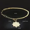 Pendant Necklaces 2022 Stainless Steel Islam Muslim Choker Necklace Flower Chain For Women Jewelry Acier Inoxydable NXHLY15S05