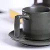 Creative Coffee Cup Matte Set Simple Ceramic With Saucer Household Good Quality And Many Colors Mugs