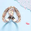 Moda bellissimo anello fiore cavo per le donne anelli di fidanzamento di nozze regolabili gioielli anelli in stile estivo in oro rosato regalo