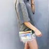 Bolsas al aire libre Venta de mujeres Moda 2022 Laser Transparent Ladies Messenger Bag Girl Cadena Hombro PVC Playa impermeable