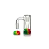 Raccoglitore di cenere di vetro maschio da 14 mm con colori in silicone contiene accessori per fumatori Bong dritto in silicone per bong per tubi dell'acqua Disponibile ASH-P501