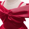 Kids Girls Princess Christmas Dress Bow Elegant Wedding Birthday Party Formal 2021 Baby Dresses