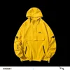 HYBSKR Japon Erkekler Hoodes Ceketler Streetwear Adam Gevşek Rahat Dış Giyim Mont Hip Hop erkek Rüzgarlık Ceket Artı Boyutu Adam Tops 210927