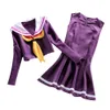 Anime japonais tuer La Matoi Ryuko perruque cheveux courts Cosplay Costume T-shirt jupe gants ceinture uniforme scolaire marine marin Costume Y0913