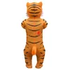 Disfraz de muñeca de mascota Disfraz inflable de tigre divertido para hombres, mujeres, adultos, traje de Halloween, disfraces de fiesta de Navidad, ropa de animales de rendimiento