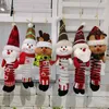 크리스마스 장식 스윙 봄 발 인형 산타 클로스 눈사람 엘크 플러시 인형 펜던트 크리스마스 선물 Fidget 장난감 W-01280