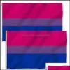 Banner Festive Party Supplies Home & Garden3*5Ft Lgbt Rainbow Flag Printing Bisexual Flags Polyester With Brass Grommets Holiday Hwd7545 Dro