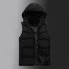 New Mens Winter Vest Warm Hooded Vest Men Casual Waistcoat Sleeveless Jackets Men Thicken Parkas 6XL