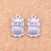 55pcs Antik Silver Bronze Plated Big Eyes Owl Charms Pendant DIY Halsband Armband Bangle Fynd 20 * 11mm