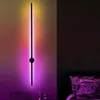 Modern Colorful Led Wall Lamp With Remote Control Rgb Night Lights For Home Decor Sconce Apply Office Kitchen Fixture Decoration 210724