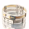 Bracciale Granny Chic Oro Argento Acciaio inossidabile 316L Modello croce Bracciale punk per uomo Donna Gioielli regalo 12mm 19,5 cm