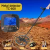 Metal Detector TC-600 Rilevatore da 13 pollici sotterraneo Cercatore di profondità professionale Cercatore di tesori d'oro che rileva Pinpointer