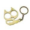 Flasköppnare kreativ skiftnyckel Utomhus trasigt fönster Katt Keychain Multi-funktion Knappknapp Zinc Alloy Self Defense Break Window 6 i 1