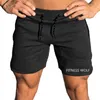 Hommes d'été Shorts de sport Joggers Casual Gymnases Coton Bodybuilding Pantalons de survêtement Mode broderie marque vêtements pour hommes 210713