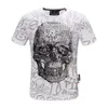 Pleinxplein Summer Mens Tops Tshirt Mens Clothing100 Cotton Hip Hop Oneck Slim Tシャツの男性Tシャツ綿