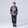 Hmong Men Clotes National Chinese Folk Dance Thnic Modern CostumesクラシックデザインFF2005ステージウェア260D