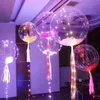 Bobo Ball LED String Ballong Ljus transparent för jul Halloween bröllopsfest hem dekoration med batterier