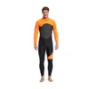 Men's Full Body Wetsuit, 3mm Men Neoprene Long Sleeves Dive Suit - Perfect For Swimming/Scuba Diving/Snorkeling/Surfing Orange