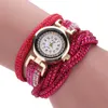 Fashion Women Leather Band Small Dial Relogio Feminino Diamond Bracelet Watches Quartz Wrist Arabic Numerals Clock Wristwatches286t