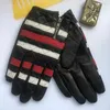 Genuine Leather Prisoner Motorcycle Gloves Men's Cycling Winter Ridding Mitten S2144302L