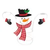 Christmas Decorations Wine Bottle Glass Holders Santa Claus Cover Snowman Dwarf Rack Festival For Home