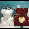 Праздничная вечеринка поставляет GardenFoam розовый медведь модель DIY искусственные цветы полистирол из пенопользования подарок на саговая одежда
