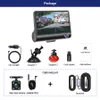 E-ACE B28 voiture Dvr Dash Cam 4.0 pouces enregistreur vidéo Auto 3 lentille prise en charge caméra de recul enregistreur Dashcam DVR