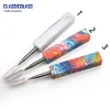 Metal Dabber with Resin Holder Wax Tool 148mm Colored Dab Smoking accessories for Nail Water Bong hookah