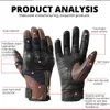 Été marron gants de moto en cuir Motocross gants de moto écran tactile cyclisme équitation motard doigt complet Moto gants hommes H1022