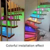 DC 12V Smart Home Intelligent Stair Step Sensor Lights avec système de contrôle Bluetooth Villas intégrées Hote KTV Step Night Light LED Strip Lamps Lighting