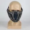 Movie Mortal Kombat Sub-Zero Ninja Cosplay Resin Gezichtsmasker Volwassen Halloween Party Maskers Kostuum Props X0803