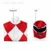 Red Ranger Kids 3D Imprimé Combinaison Casque Enfants Halloween Super-héros Prince Geki Cosplay Costume Garçons Zentai Jason Costume Q0910